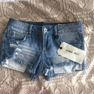 NWT Special A Distressed Shorts